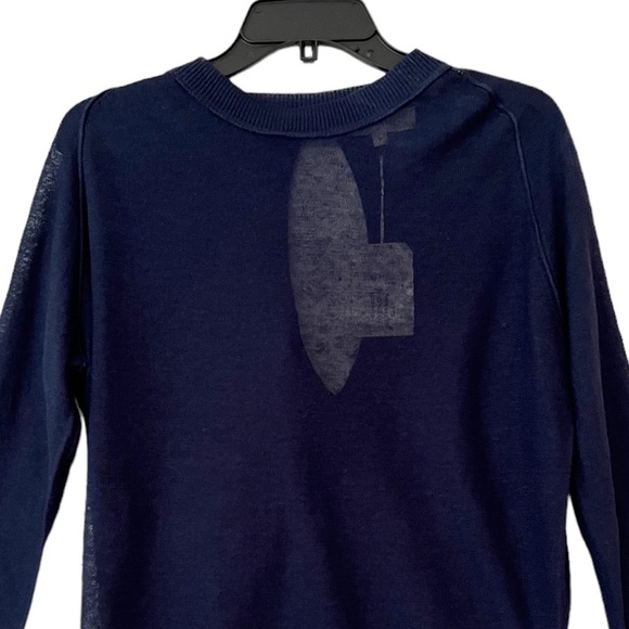 Inhabit Lightweight Linen Crewneck Sweater with Back Keyhole Size P NWT - Picture 2 of 10